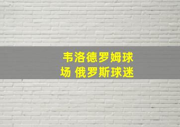 韦洛德罗姆球场 俄罗斯球迷